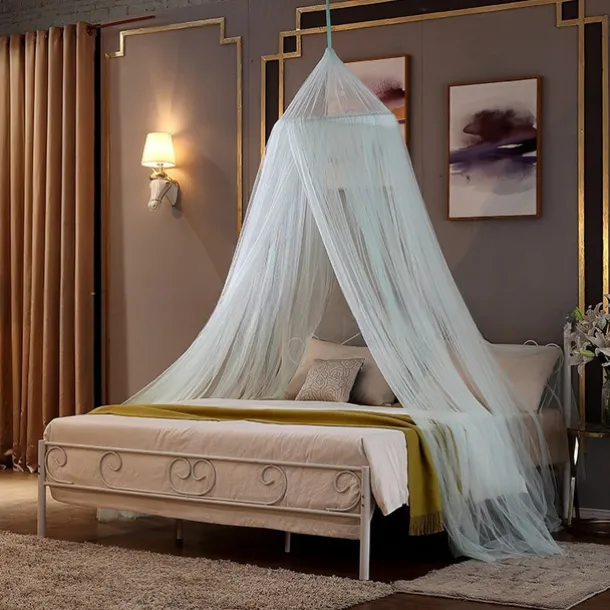 Canopy Curtain Bedding Romantic Baby Girl Round Dome Tent Cotton Suitable for beds Within 18M Bed Canopy