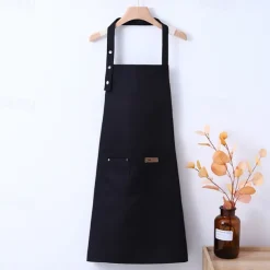 Canvas Waterproof and Oil Proof Apron Western Restaurant Hot Pot Restaurant Milk Tea Caf Waiter Kitchen Apron