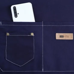 Canvas Waterproof and Oil Proof Apron Western Restaurant Hot Pot Restaurant Milk Tea Caf Waiter Kitchen Apron