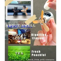 Car air fresheners Scents diffuser Vent clips Perfume Air freshener DIY fragrance for Interior Accessories AC Vent freshener