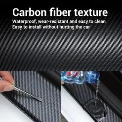 Car Decoration Car Stickers, Scratch Cover Car Body Carbon Fiber Stickers, Multifunctional Waterproof Stereo Stickers