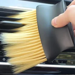 Car Interior Air Conditioner Sweeping Dust Soft Bristle Brush Tool Car Interior Crevice Dust Removal Brush Air Outlet Cleaning Brush