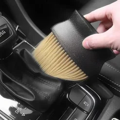 Car Interior Air Conditioner Sweeping Dust Soft Bristle Brush Tool Car Interior Crevice Dust Removal Brush Air Outlet Cleaning Brush