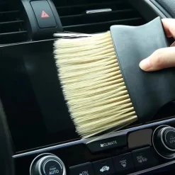 Car Interior Air Conditioner Sweeping Dust Soft Bristle Brush Tool Car Interior Crevice Dust Removal Brush Air Outlet Cleaning Brush