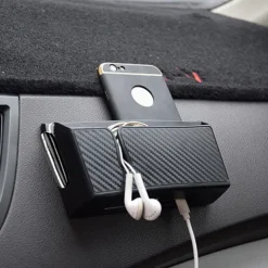 Car Mobile Phone Storage Box Self Adhesive Front Seat Car Organizer Universal Vehicle Dashboard Pocket Holder Car Accessories Car Accessories