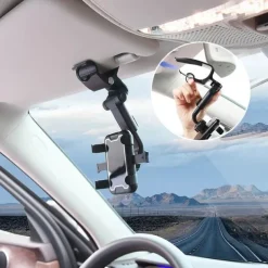 Car Phone Holder Mount,360 Degrees Rotation Dashboard Phone Holder Upgrade Clip Never Fall,car Phone Mount