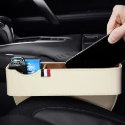 Car Seat Gap Storage Filler Organizer, Car Organizer Front Seat, Pack Auto Console Side Storage Box with Cup Holders,Car Organizers and Storage for Holding Phone, Sunglasses, Wallet Car Accessories
