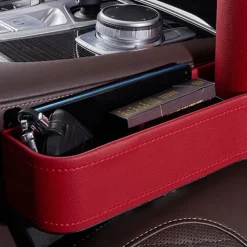 Car Seat Gap Storage Filler Organizer, Car Organizer Front Seat, Pack Auto Console Side Storage Box with Cup Holders,Car Organizers and Storage for Holding Phone, Sunglasses, Wallet Car Accessories