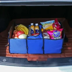 Car Trunk Storage Box Foldable Anti-slip Car Storage Box Toy Food Storage Bag Car Organize Car Accessories