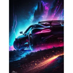 Car Wall Art Canvas Prints and Posters Pictures Decorative Fabric Painting For Living Room Pictures No Frame