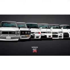 Car Wall Art Picture GTR R34 VS Supra Vehicle Modern Canvas Painting Poster and Print for Living Room Bedroom Home Decor