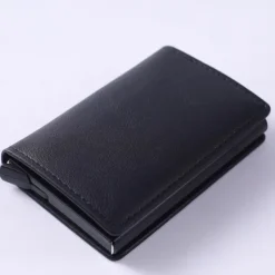 8-cards Men's Wallet Card Holder, Minimalist, RFID Anti-theft Scan Pop-up Aluminum Alloy Card Box