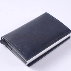8-cards Men's Wallet Card Holder, Minimalist, RFID Anti-theft Scan Pop-up Aluminum Alloy Card Box