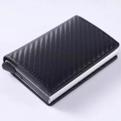 8-cards Men's Wallet Card Holder, Minimalist, RFID Anti-theft Scan Pop-up Aluminum Alloy Card Box