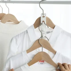 Cascading Clothes Hanger HooksSpace Saving Series Multi-Function Multi-Layer Cabinet Clothes Connection Storage Clothes Rack