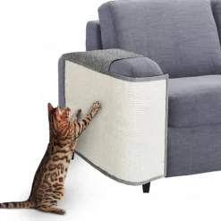 Cat Scratch Mat Sofa Protector Natural Sisal Furniture Protector Scratching Pad For Cats Scratch Carpet For Couch, Sofa, Chair（Right And Left）