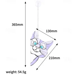 Cat Window Hangings, Handmade Stain Glass Cat Suncatcher, Stained Glass Cute Cat Window Hanger Peeking Sun Catcher Acrylic Cat Stained Glass Cat Window Hanger for Cat Lovers