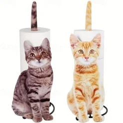 Cat-Shaped Napkin Holder - Metal Tissue Seat for Restaurants, Hotels, and Homes - Creative Table Storage and Fresh-Keeping Bag Rack