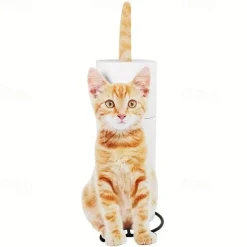 Cat-Shaped Napkin Holder - Metal Tissue Seat for Restaurants, Hotels, and Homes - Creative Table Storage and Fresh-Keeping Bag Rack