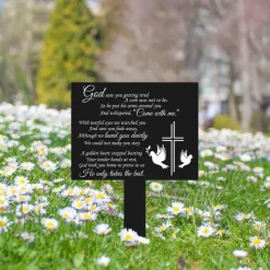 Cemetery Memorial Tomb Decoration Acrylic Butterfly Cemetery Decoration Black Sympathy Garden Woodpile Outdoor Courtyard Decoration Waterproof Dove Commemorative plaque Woodpile Tomb Decoration 1PC