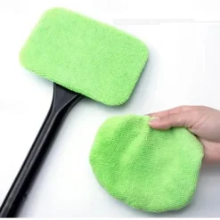 Ceyes Car Window Cleaner Brush Kit Windshield Wiper Microfiber Brush Auto Cleaning Wash Tool With Long Handle Car Accessories 3 Colors Car Accessories