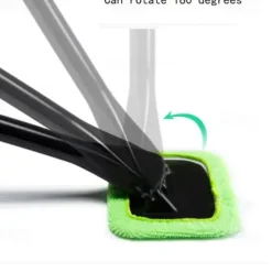 Ceyes Car Window Cleaner Brush Kit Windshield Wiper Microfiber Brush Auto Cleaning Wash Tool With Long Handle Car Accessories 3 Colors Car Accessories