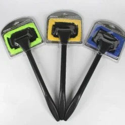 Ceyes Car Window Cleaner Brush Kit Windshield Wiper Microfiber Brush Auto Cleaning Wash Tool With Long Handle Car Accessories 3 Colors Car Accessories
