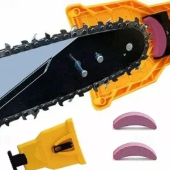 Chainsaw Teeth Sharpener, Universal Chain Saw Blade Sharpener, Fast Working Chainsaw Sharpening Tool, Portable Chain Saw Sharpener Kit for 12"-22" Chain Saws
