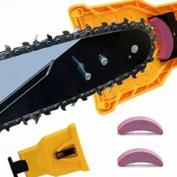 Chainsaw Teeth Sharpener, Universal Chain Saw Blade Sharpener, Fast Working Chainsaw Sharpening Tool, Portable Chain Saw Sharpener Kit for 12"-22" Chain Saws