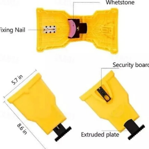 Chainsaw Teeth Sharpener, Universal Chain Saw Blade Sharpener, Fast Working Chainsaw Sharpening Tool, Portable Chain Saw Sharpener Kit for 12"-22" Chain Saws