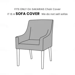 Chair Cover with Armrests Solid Color Quilted Slipcovers SAKcover LITB PRIME cover