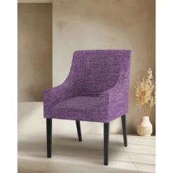 Chair Cover with Armrests Solid Color Quilted Slipcovers SAKcover LITB PRIME cover