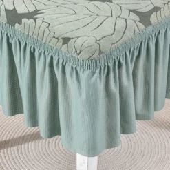 Chair Cover with Skirt Hem Elegant and Stylish Design Soft and Durable Fabric Perfect for Dining Room or Special Occasions Provides Full Chair Protection Easy to Install and Machine Washable