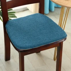 Chair Cushion Dining Chair Seat Pad Non Slip Memory Foam Chair Pad with Ties Non Skid Rubber Back U-Shaped Seat Cover