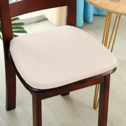 Chair Cushion Dining Chair Seat Pad Non Slip Memory Foam Chair Pad with Ties Non Skid Rubber Back U-Shaped Seat Cover