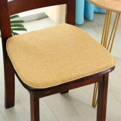 Chair Cushion Dining Chair Seat Pad Non Slip Memory Foam Chair Pad with Ties Non Skid Rubber Back U-Shaped Seat Cover