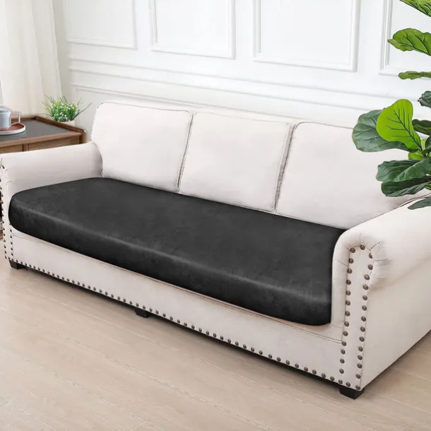 Chaise Lounge 3-Seat Cover Faux Leather Hot Stamping Embossed Slipcovers