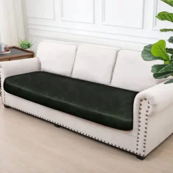 Chaise Lounge 3-Seat Cover Faux Leather Hot Stamping Embossed Slipcovers