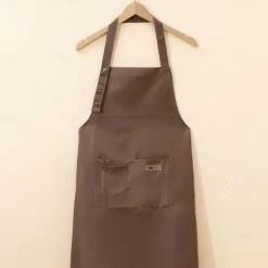 Chef Apron For Women and Men, Kitchen Cooking Apron, Personalised Gardening Apron with Pocket, Cotton Canvas Work Apron Cross Back Heavy Duty Adjustable