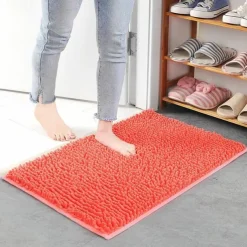 Chenille Bath Mat Non-slip Bathroom Rug,Anti-slip Floor Mats Door Mat Anti-slip Bathroom Rug Kitchen Carpets Doormats Floor Mat For Living Room,Bathroom