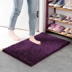 Chenille Bath Mat Non-slip Bathroom Rug,Anti-slip Floor Mats Door Mat Anti-slip Bathroom Rug Kitchen Carpets Doormats Floor Mat For Living Room,Bathroom
