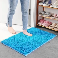Chenille Bath Mat Non-slip Bathroom Rug,Anti-slip Floor Mats Door Mat Anti-slip Bathroom Rug Kitchen Carpets Doormats Floor Mat For Living Room,Bathroom