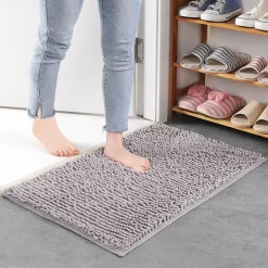 Chenille Bath Mat Non-slip Bathroom Rug,Anti-slip Floor Mats Door Mat Anti-slip Bathroom Rug Kitchen Carpets Doormats Floor Mat For Living Room,Bathroom