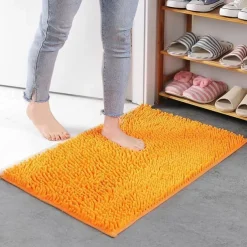 Chenille Bath Mat Non-slip Bathroom Rug,Anti-slip Floor Mats Door Mat Anti-slip Bathroom Rug Kitchen Carpets Doormats Floor Mat For Living Room,Bathroom