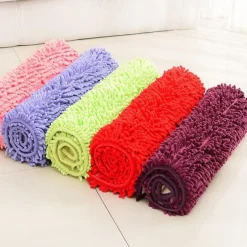 Chenille Bath Mat Non-slip Bathroom Rug,Anti-slip Floor Mats Door Mat Anti-slip Bathroom Rug Kitchen Carpets Doormats Floor Mat For Living Room,Bathroom