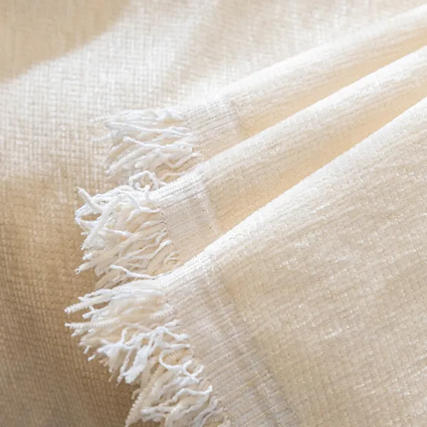 Chenille Sofa Blanket Sofa Slipcover Furniture Protector from Pet Scratch, Premium Throw Blankets,White