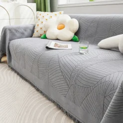 Chenille Sofa Cover Couch Cover Sage Green Couch Protector Sofa Blanket Sofa Throw Cover for Couches Washable Sectional Sofa Couch Covers for Dogs