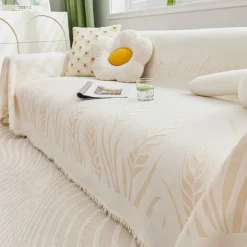 Chenille Sofa Cover Couch Cover Sage Green Couch Protector Sofa Blanket Sofa Throw Cover for Couches Washable Sectional Sofa Couch Covers for Dogs