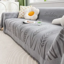 Chenille Sofa Cover Couch Cover Sage Green Couch Protector Sofa Blanket Sofa Throw Cover for Couches Washable Sectional Sofa Couch Covers for Dogs