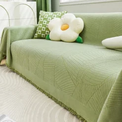 Chenille Sofa Cover Couch Cover Sage Green Couch Protector Sofa Blanket Sofa Throw Cover for Couches Washable Sectional Sofa Couch Covers for Dogs